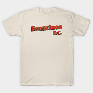 Retro Typography 80s Style Fontaines D.C. T-Shirt